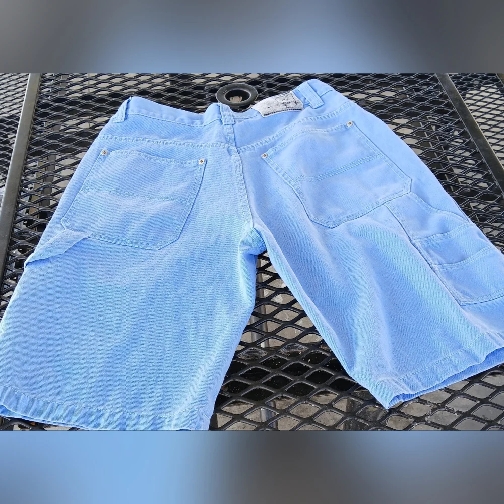 GodBody Vintage Y2K Carpenter Blue Jean Shorts Size 34